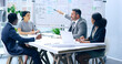 © peopleimages.com - Teamwork, charts and business people with presentation, finance and review budget in modern office. Employees, staff and accounting with cooperation, conversation or mentor with feedback and planning