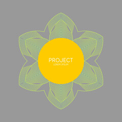 Poster - A minimalistic poster for placing information and text. A template for graphic design with geometric shapes.