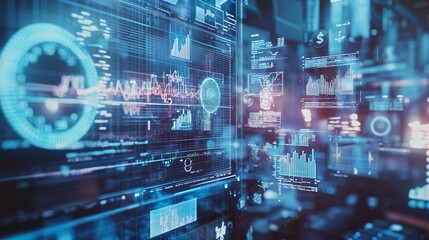 Fototapete - Analyze the cost of capital investment and enhance liquidity with advanced technology insights and strategies