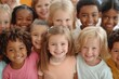 © Chaikit - 2408_064.Kids go back to school Interracial group of children of mixed age in classroom Students learn to read and write Preschooler or kindergarten kid with teacher Child learning letters with :