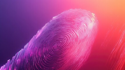 Poster - Abstract Fingerprint Design with Vibrant Colors