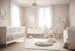 © wafi - light modern minimalist scandinavian room image baby interior nursery colours
