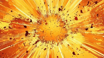 Poster - Dynamic Explosion of Colorful Particles and Light
