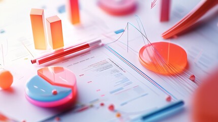 Aufkleber - Analyze your financial health with an ultrarrealistic liquidity statement visualization for better business insights