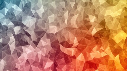 Aufkleber - A digital 3D wallpaper design with sharp, angular polygons in contrasting dark and light shades