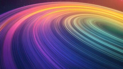 Wall Mural - Abstract colorful swirl background with rings and stars.