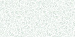 © Kati Moth - White ditsy leaves and flower vector repeat pattern, tiny flower print, cute green spring background texture, pastel mint wallpaper design