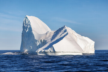 Wall Mural - huge sculptural iceberg in liverpool land, eastern greenland. this is a freshwater iceberg that has 