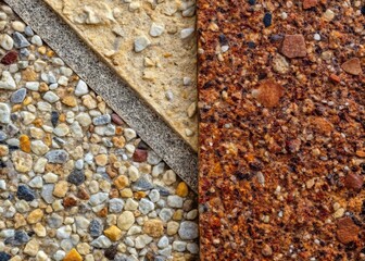 Poster - Abstract Background of Plaster and Granite Chips with Textured Patterns and Copy Space for Design Projects, Perfect for Use in Modern Interiors, Textures, and Home Decor