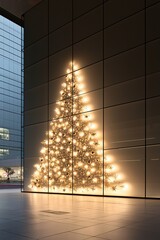 Poster - Christmas sale + discount + retail, Christmas lights in storefront windows, sale promotions, product displays