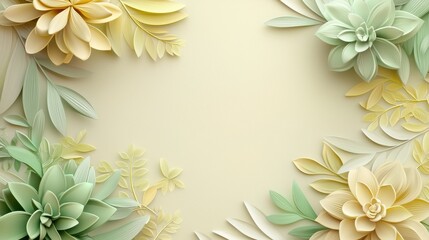 Aufkleber - Create a serene atmosphere with a soft gradient background enhanced by organic shapes and textures