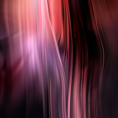 Poster - A blurred abstract image featuring soft waves of pink and purple tones, creating a smooth and flowing visual effect that evokes a sense of calm and fluidity in the composition.