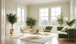 © Minahil Adil - Photo interior modern design room 3d illustration