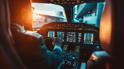 Poster - Discover how pilots effectively communicate from the cockpit of a private jet to ensure safe flights
