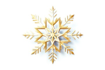 Wall Mural - snowflake snowflake white gold.
