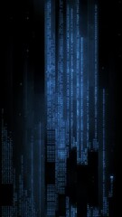 Wall Mural - A looping style screen background with data glitch and interference effects.
