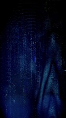Wall Mural - A background or overlay texture of distorted digital glitch effects.