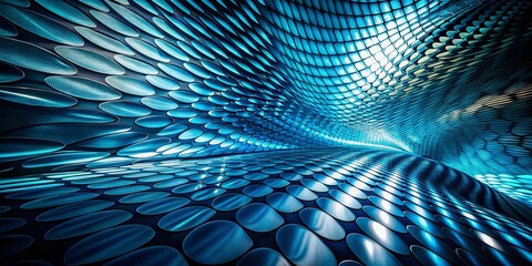 Poster - Captivating Blue and Black Abstract Background with Dynamic Patterns for Creative Projects and Visual Media