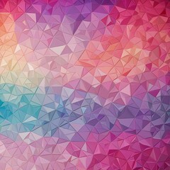 Poster - Abstract Art: Shimmering Faceted Patterns
