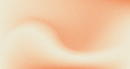 Wall Mural - orange white grainy gradient background, white spotlight smooth color gradient, noise texture, copy 
