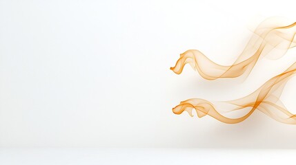 Leinwandbilder - Captivating abstract background featuring graceful golden smoke patterns with delicate curves and elegant airy movement  Depicts a warm luxurious and sophisticated visual experience