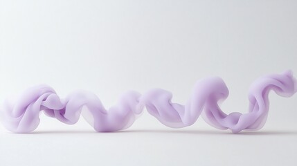 Aufkleber - Captivating and Ethereal Swirls of Warm Toned Purple Smoke Gracefully Flowing Across a Crisp White Background Creating a Soft and Serene Atmosphere of Elegant Sophistication