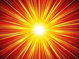 Poster - Captivating Red and Yellow Sunburst Background in Comic Style with Long Exposure Effect for Dynamic Visual Impact and Creative Design Use
