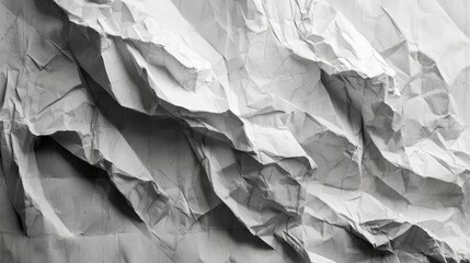 Poster - Abstract texture of a crumpled piece of paper. The texture is created by the folds and wrinkles, creating a dynamic and interesting pattern.