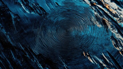 Poster - Swirling Patterns in Deep Blue Texture