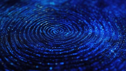 Poster - Abstract Blue Swirl with Glittery Details