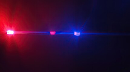 Poster - Abstract Light Effects in Red and Blue Colors