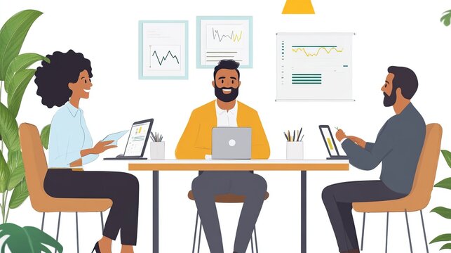 Business Meeting Illustration