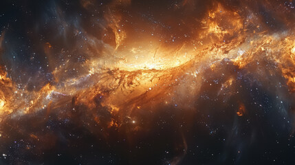 Wall Mural - space background with stardust and shining stars. realistic cosmos and color nebula. colorful galaxy