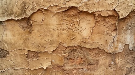 Aufkleber - Close-up of a wall with peeling paint, texture and color details