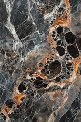Poster - A close-up view of a polished marble surface with intricate patterns and textures