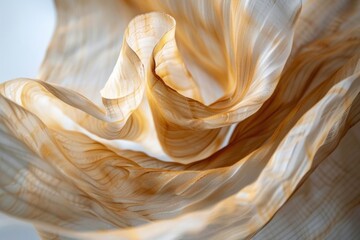 Poster - A detailed shot of a piece of fabric's surface, highlighting its texture and pattern