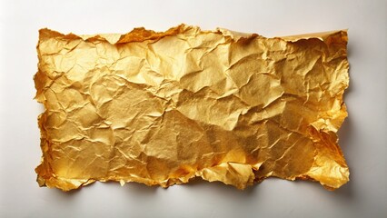 Poster - Stunning Isolated Gold Torn Paper with a Transparent Background for Creative Conceptual Photography Projects and Design Elements, Perfect for Ads, Presentations, and Artistic Displays
