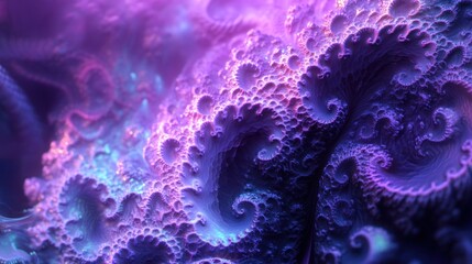 Poster - A vibrant, abstract representation of swirling patterns and colors resembling fractals.