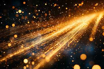 Poster - Vibrant sparks and glowing particles creating a dynamic background