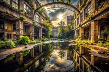 Poster - Urban Exploration of a Dark Surface in Constant Motion: Capturing the Dynamic Flow of Shadows and Light in an Abandoned Cityscape