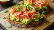 © Galib - Avocado toast with smoked salmon.
