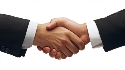 Aufkleber - Two men shaking hands in a business meeting