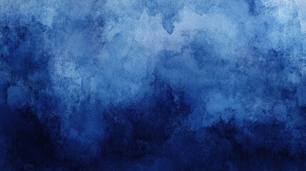 Aufkleber - a textured abstract watercolor background in dark blue hues blending smoothly with subtle gradients,