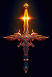 © sasha15 - Decorative sword with winged elements in fantasy style