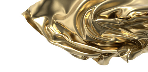 Golden abstract swirls Luxurious and elegant