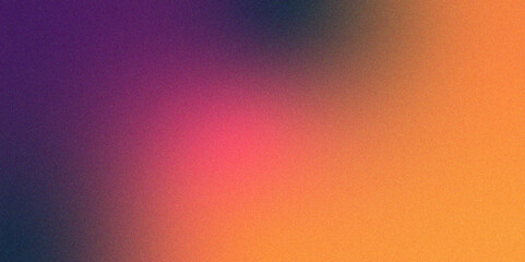 Fototapete - Digital grainy gradient with a colorful soft noise effect. Vintage Grunge Texture Pattern in blue,pink and orange Tones for Artful Wallpaper. Gradient blur, noise, grain, texture abstract background.	