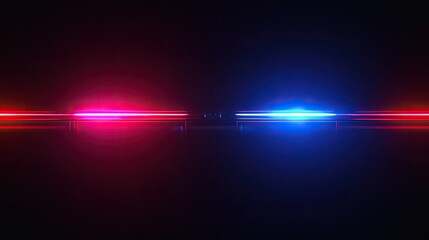 Poster - Abstract Light Patterns in Dark Background