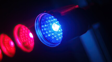 Poster - Colorful Light Effects in Dark Environment