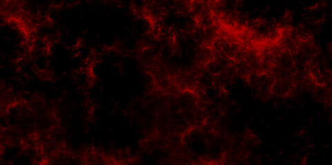 Poster - Abstract black and red fantasy watercolor background. .Freeze motion of red color fire particles splashing. Dark Red horror scary background. Dark grunge red texture concrete. Colorful smoke close-up 