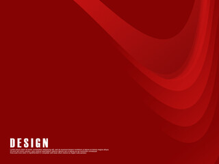 Abstract red color background. Dynamic shape composition. Red wave gradient cloud pattern. Red gradient background vector illustration.
